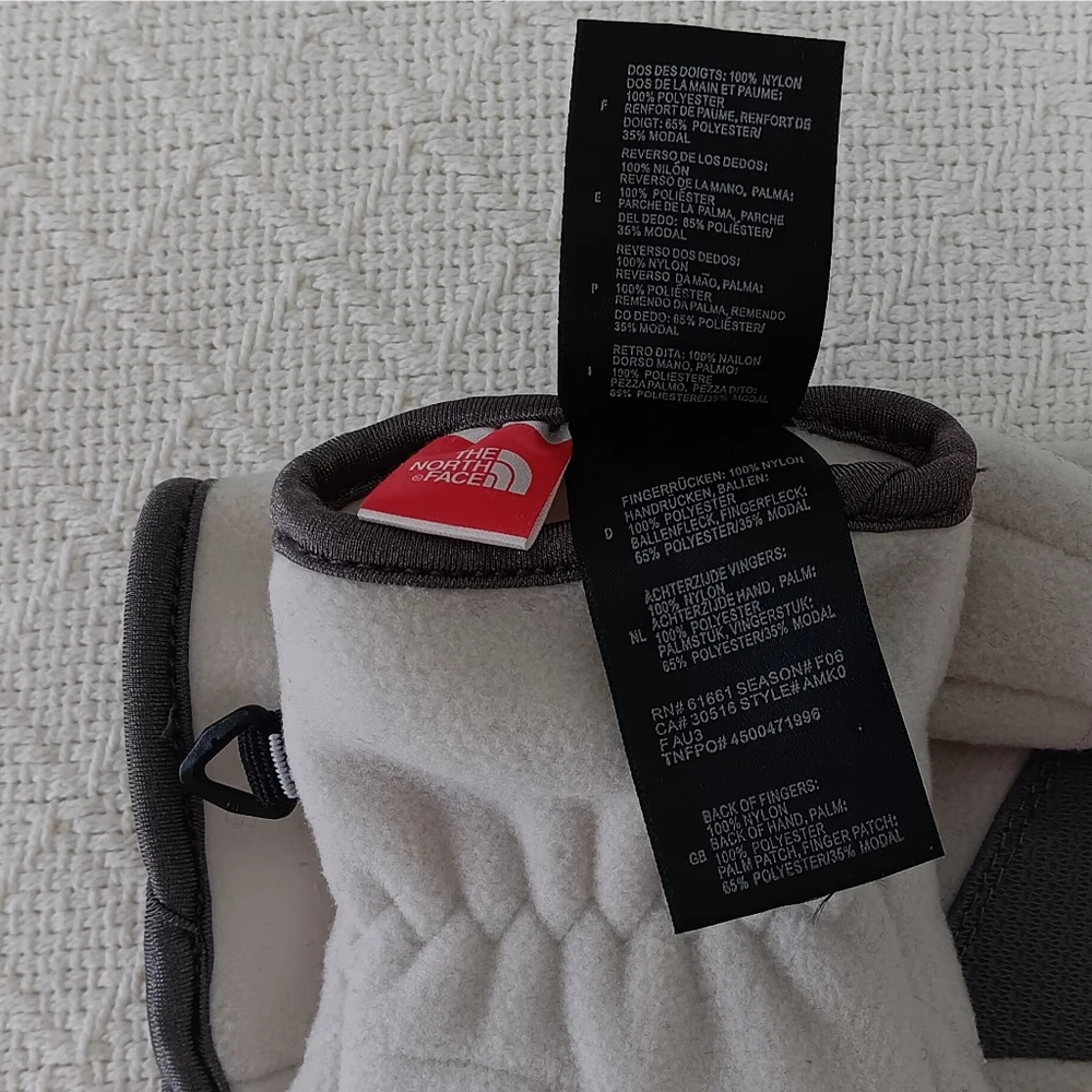 The North Face Women's Denali Winter Thermal Gloves White Pache Gray XS/TP